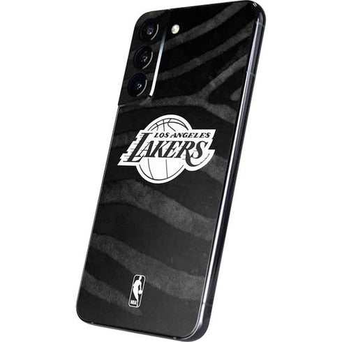 NBA Los Angeles Lakers Black Animal Print Galaxy S22 Plus Skin
