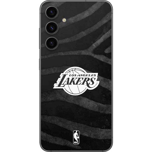 NBA Los Angeles Lakers Black Animal Print Galaxy S23 FE Skin