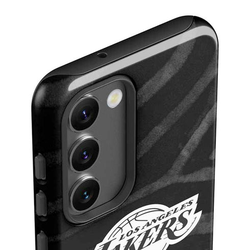NBA Los Angeles Lakers Black Animal Print Galaxy S23 Pro Case