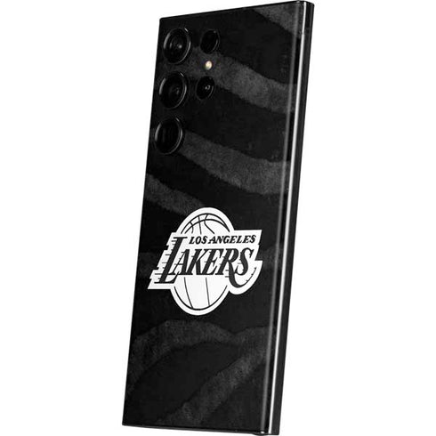 NBA Los Angeles Lakers Black Animal Print Galaxy S23 Ultra Skin