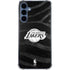 NBA Los Angeles Lakers Black Animal Print Galaxy S24 Clear Case