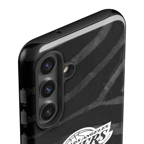 NBA Los Angeles Lakers Black Animal Print Galaxy S24 Plus Impact Case