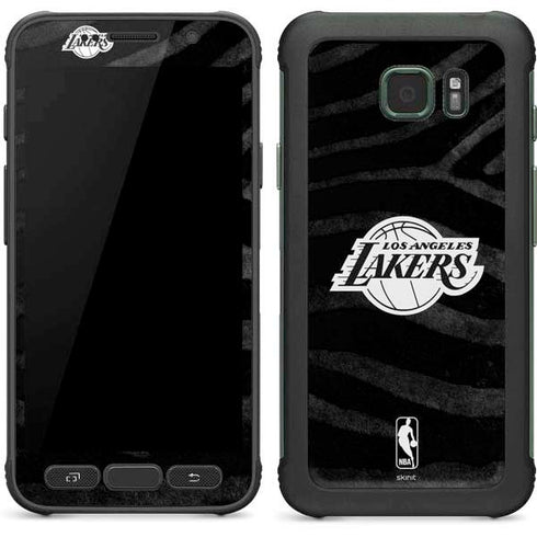 NBA Los Angeles Lakers Black Animal Print Galaxy S7 Active Skin