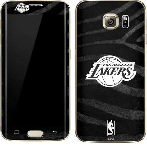NBA Los Angeles Lakers Black Animal Print Galaxy S7 Edge Skin