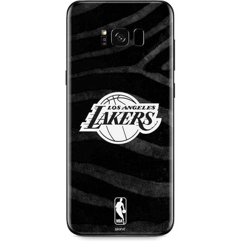 NBA Los Angeles Lakers Black Animal Print Galaxy S8 Skin