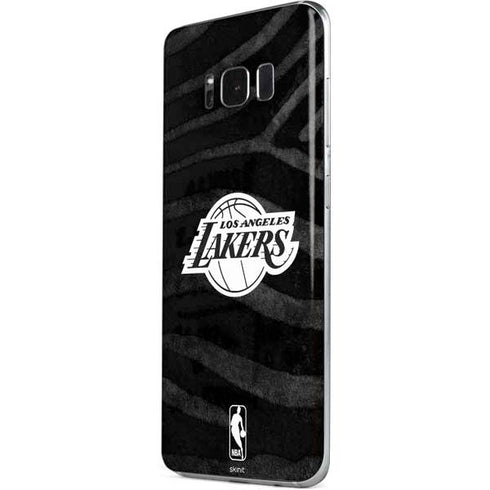 NBA Los Angeles Lakers Black Animal Print Galaxy S8 Skin