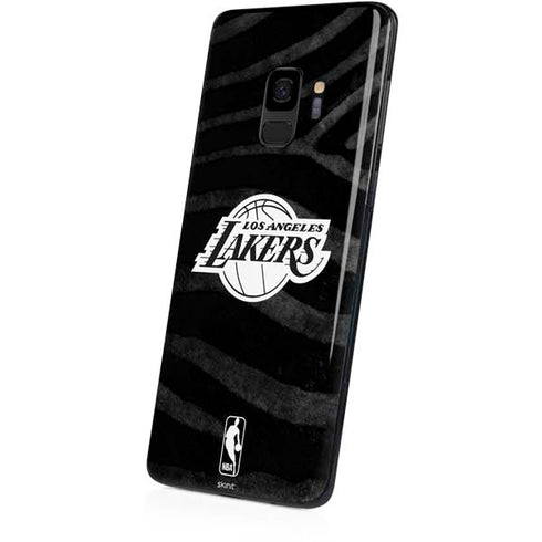 NBA Los Angeles Lakers Black Animal Print Galaxy S9 Skin