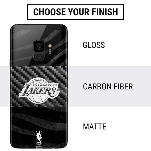 NBA Los Angeles Lakers Black Animal Print Galaxy S9 Skin