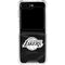 NBA Los Angeles Lakers Black Animal Print Galaxy Z Flip5 5G Clear Case