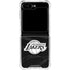 NBA Los Angeles Lakers Black Animal Print Galaxy Z Flip5 5G Clear Case