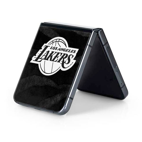 NBA Los Angeles Lakers Black Animal Print Galaxy Z Flip5 5G Skin