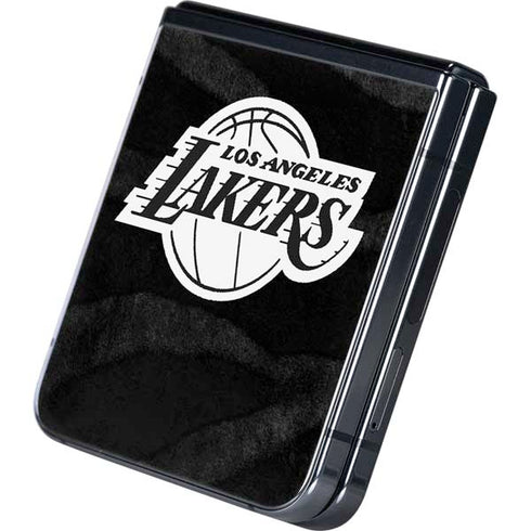 NBA Los Angeles Lakers Black Animal Print Galaxy Z Flip5 5G Skin