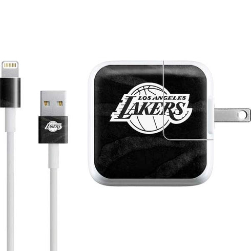 NBA Los Angeles Lakers Black Animal Print iPad Charger (10W USB) Skin