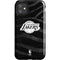 NBA Los Angeles Lakers Black Animal Print iPhone 11 Impact Case