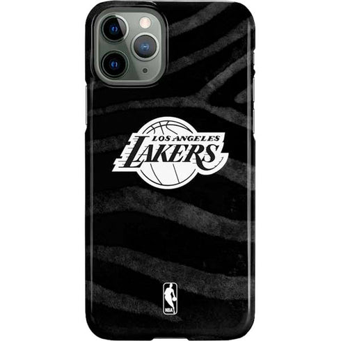 NBA Los Angeles Lakers Black Animal Print iPhone 11 Pro Lite Case