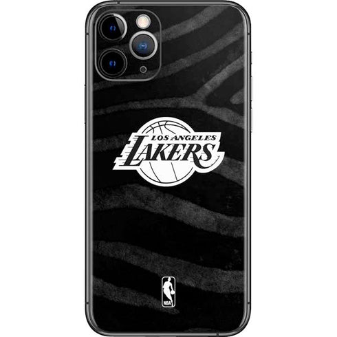 NBA Los Angeles Lakers Black Animal Print iPhone 11 Pro Skin