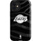 NBA Los Angeles Lakers Black Animal Print iPhone 12 Mini Impact Case