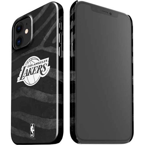NBA Los Angeles Lakers Black Animal Print iPhone 12 Mini Lite Case