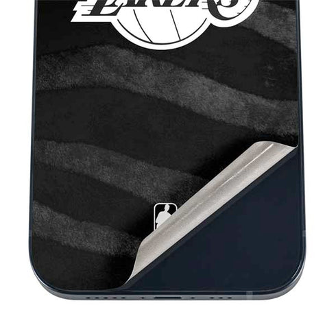 NBA Los Angeles Lakers Black Animal Print iPhone 12 Mini Skin