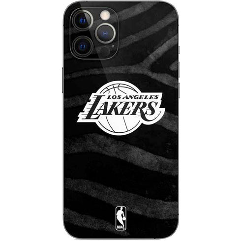 NBA Los Angeles Lakers Black Animal Print iPhone 12 Pro Max Skin