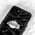 NBA Los Angeles Lakers Black Animal Print iPhone 13 Mini Waterproof Case