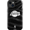 NBA Los Angeles Lakers Black Animal Print iPhone 15 Plus Impact Case