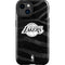 NBA Los Angeles Lakers Black Animal Print iPhone 14 Plus Impact Case