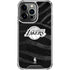 NBA Los Angeles Lakers Black Animal Print iPhone 14 Pro Clear Case