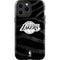 NBA Los Angeles Lakers Black Animal Print iPhone 15 Pro Max Impact Case