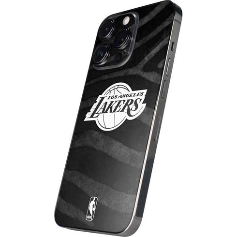 NBA Los Angeles Lakers Black Animal Print iPhone 14 Pro Max Skin