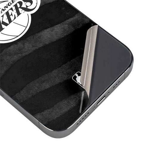 NBA Los Angeles Lakers Black Animal Print iPhone 15 Pro Skin