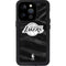 NBA Los Angeles Lakers Black Animal Print iPhone 14 Pro Waterproof Case