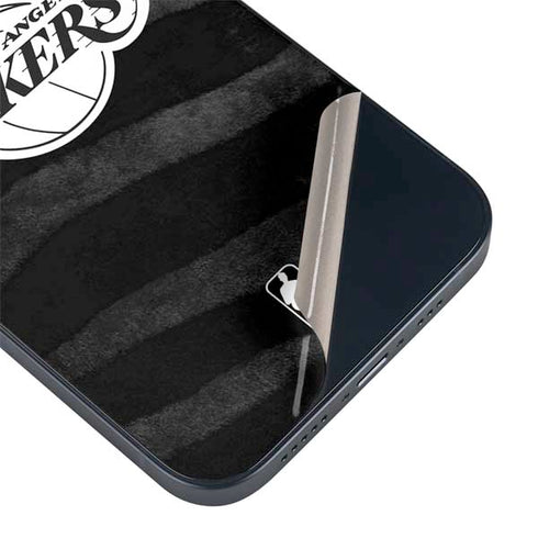 NBA Los Angeles Lakers Black Animal Print iPhone 14 Skin