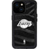 NBA Los Angeles Lakers Black Animal Print iPhone 15 Waterproof Case