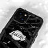 NBA Los Angeles Lakers Black Animal Print iPhone 15 Waterproof Case