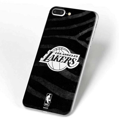 NBA Los Angeles Lakers Black Animal Print iPhone 7 Plus Skin