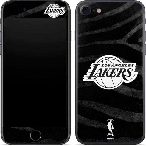 NBA Los Angeles Lakers Black Animal Print iPhone 7 Skin