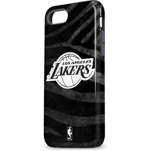 NBA Los Angeles Lakers Black Animal Print iPhone 8 Pro Case