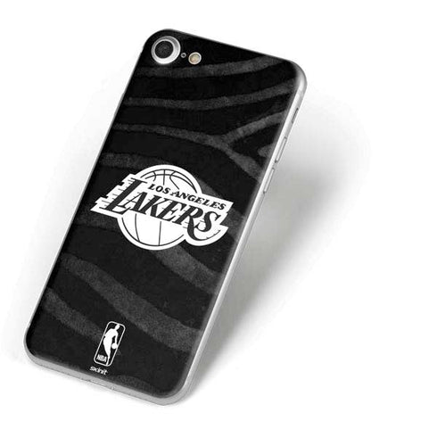 NBA Los Angeles Lakers Black Animal Print iPhone 8 Skin