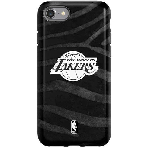 NBA Los Angeles Lakers Black Animal Print iPhone SE (2nd & 3rd Gen) Pro Case