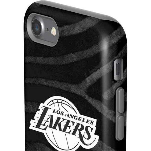 NBA Los Angeles Lakers Black Animal Print iPhone SE (2nd & 3rd Gen) Pro Case