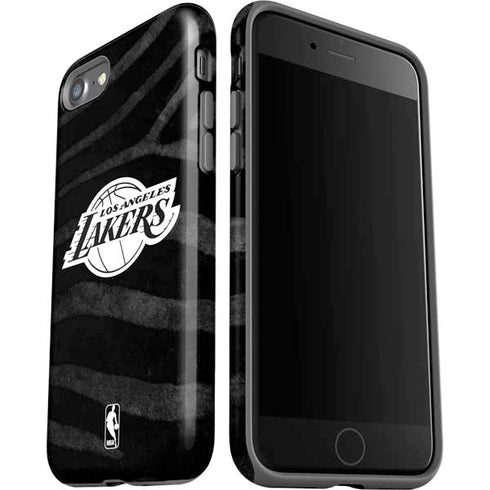 NBA Los Angeles Lakers Black Animal Print iPhone SE (2nd & 3rd Gen) Pro Case