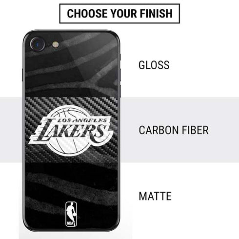 NBA Los Angeles Lakers Black Animal Print iPhone SE (2nd & 3rd Gen) Skin