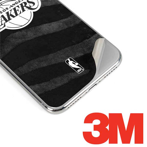 NBA Los Angeles Lakers Black Animal Print iPhone XS Max Skin