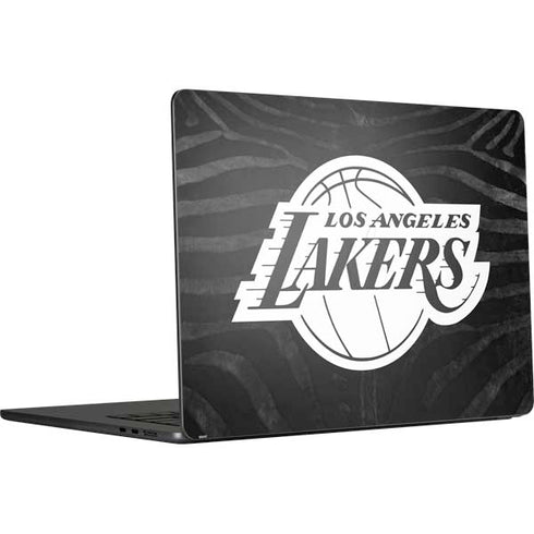 NBA Los Angeles Lakers Black Animal Print MacBook Air 15 in (2023) Skin