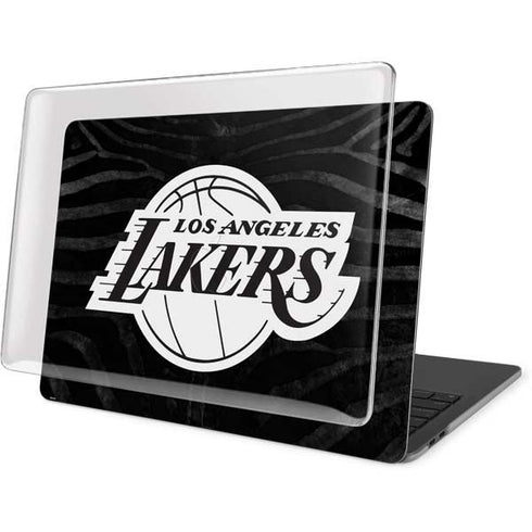 NBA Los Angeles Lakers Black Animal Print MacBook Pro 13in (2020) Case plus Skin