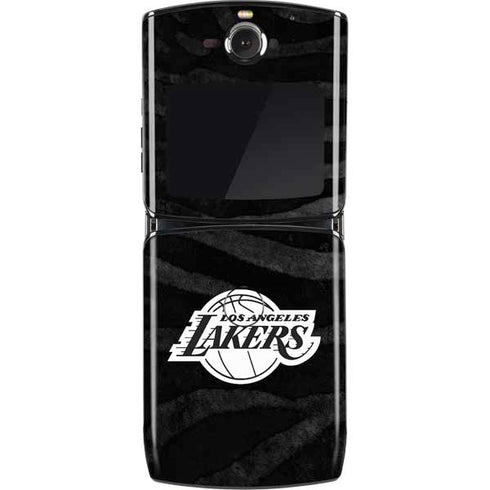 NBA Los Angeles Lakers Black Animal Print Motorola RAZR Skin