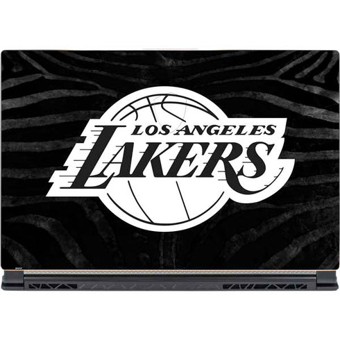 NBA Los Angeles Lakers Black Animal Print MSI GS65 Stealth Laptop Skin