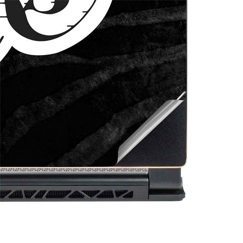 NBA Los Angeles Lakers Black Animal Print MSI GS65 Stealth Laptop Skin