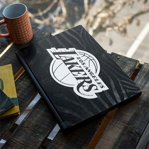 NBA Los Angeles Lakers Black Animal Print MSI GS65 Stealth Laptop Skin